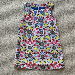Mini Boden Corduroy Sleeveless Dress with Button Detail